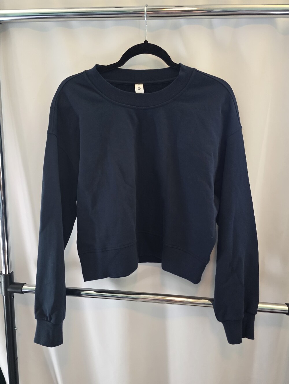 Lululemon  Navy Crewneck Crop Sweatshirt